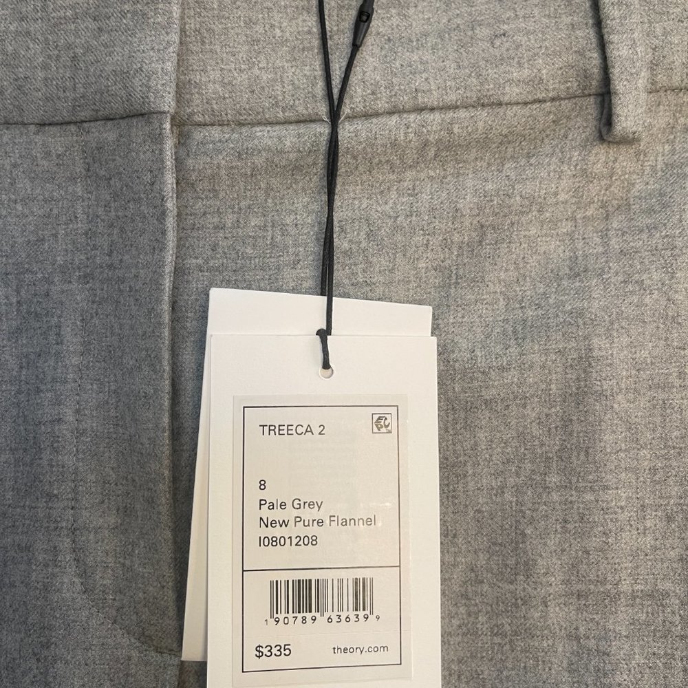 Theory Treeca Grey Flannel Size 8 Nwt - image 3